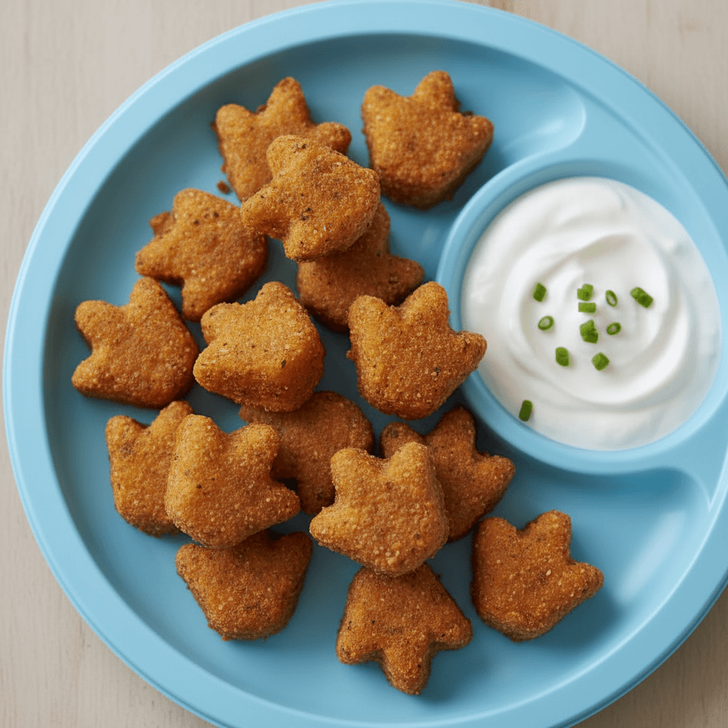 Sweet Potato & Chickpea Dino Tots